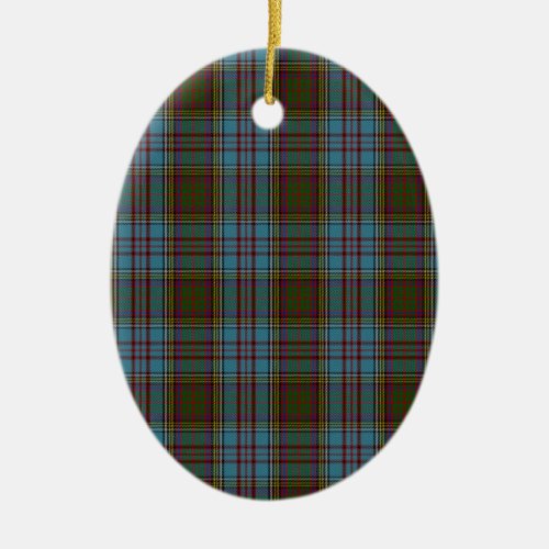 Anderson Clan Family Tartan Ceramic Ornament