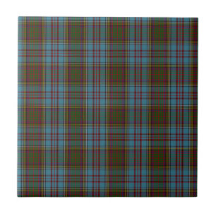 Anderson Clan Family Tartan Tile