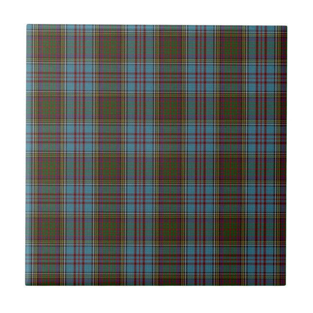 Anderson Clan Family Tartan Tile (Front)