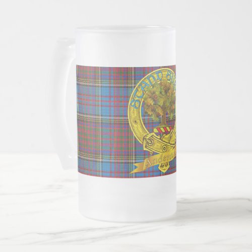 Anderson Clan Frosted Glass Frosted Glass Beer Mug