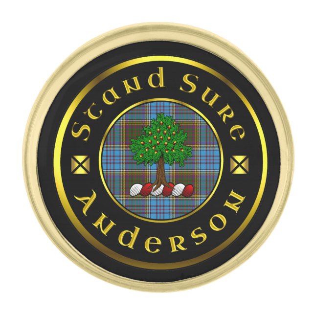 Anderson Clan Lapel Pin (Front)