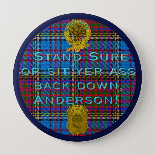 Anderson Clan Motto Fun 1 Button