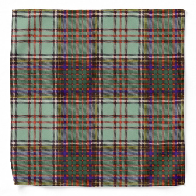 Anderson clan Plaid Scottish tartan Bandana (Front)