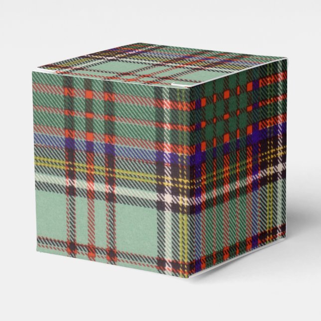 Anderson clan Plaid Scottish tartan Favor Boxes (Front Side)