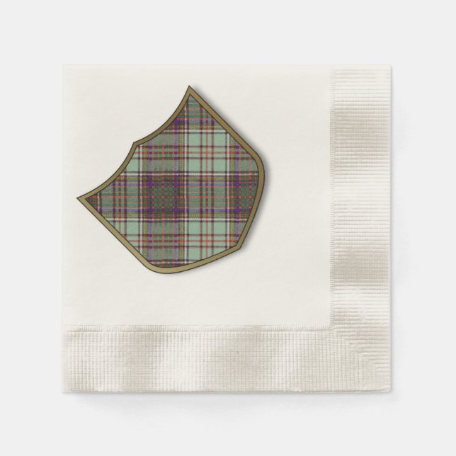 Anderson clan Plaid Scottish tartan Paper Napkins (Front)