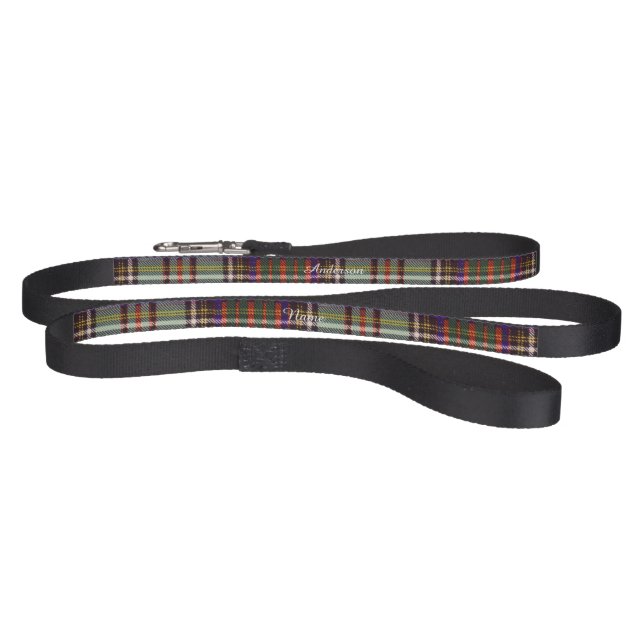 Anderson clan Plaid Scottish tartan Pet Leash (Full)