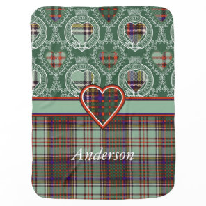 Anderson clan Plaid Scottish tartan Receiving Blanket