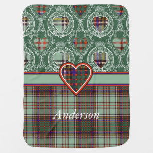 Anderson clan Plaid Scottish tartan Receiving Blanket