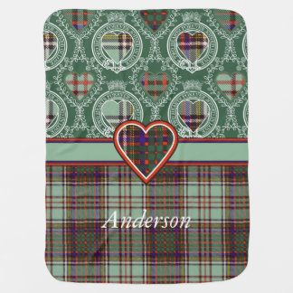 Anderson clan Plaid Scottish tartan Receiving Blanket