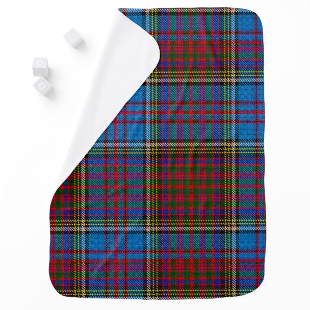 Anderson Modern Tartan Blanket Thistle Map Style main image 0