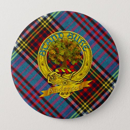 Anderson Clan Tartan  Motif Button