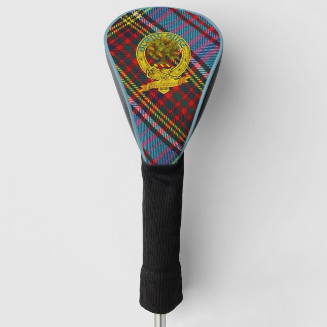 Anderson Clan Tartan & Motif Golf Head Cover (Front)