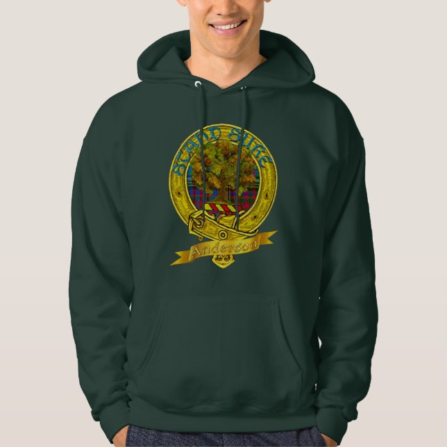 Anderson Clan Tartan & Motif Hoodie (Front)