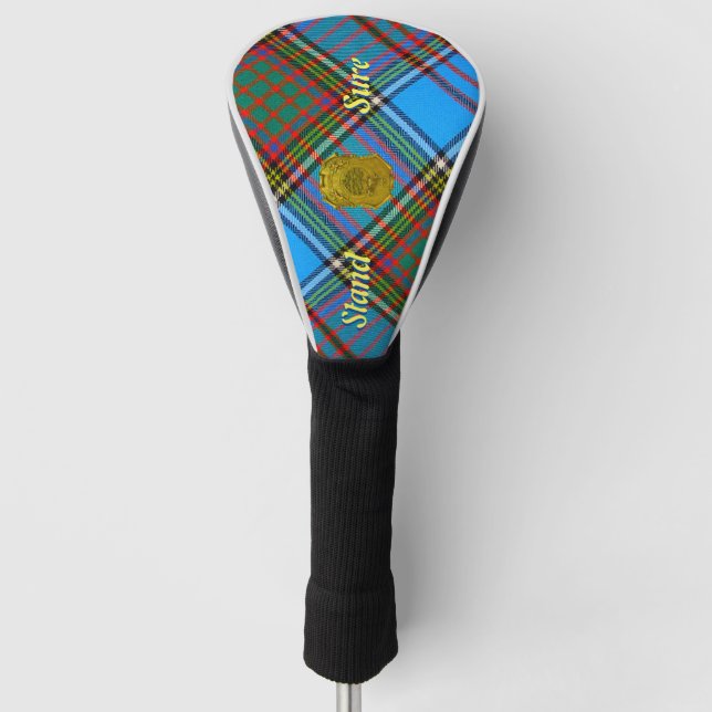 Anderson Clan Tartan & Motto Golf Head Cover (Front)