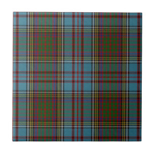 Anderson Clan Tartan Plaid Pattern Scottish Ceramic Tile