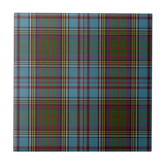 Anderson Clan Tartan Plaid Pattern Scottish Ceramic Tile (Front)