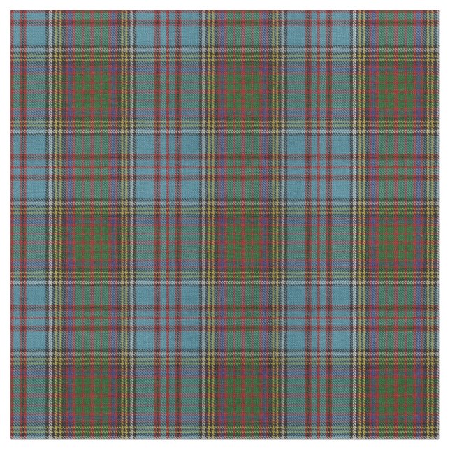 Anderson Clan Tartan Plaid Pattern Scottish Fabric (Close Up)