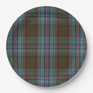 Anderson Clan Tartan Plaid Pattern Scottish Paper Plates