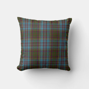 Anderson Clan Tartan Plaid Pattern Scottish Throw Pillow
