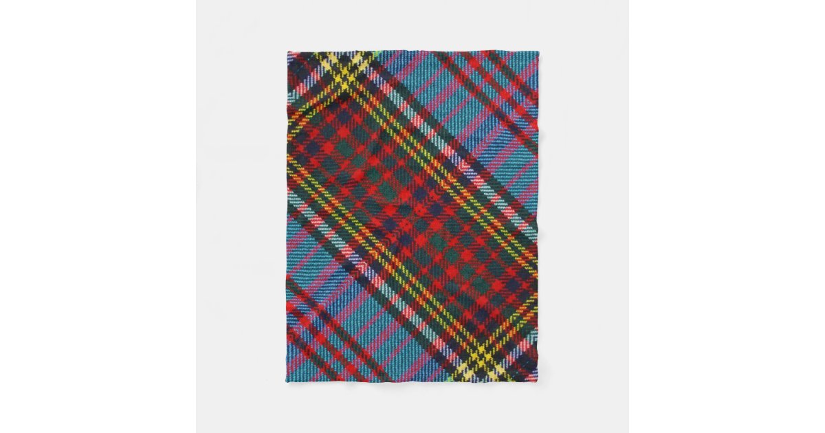 Anderson of Arbrake Tartan Gold Courage Symbol Blanket