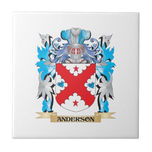 Anderson Coat Of Arms Ceramic Tile