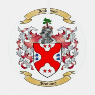 Anderson Family Crest* Ceramic Ornament