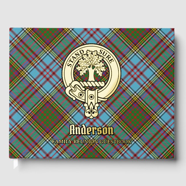 Anderson Family Reunion Foil Guest Book (Front)