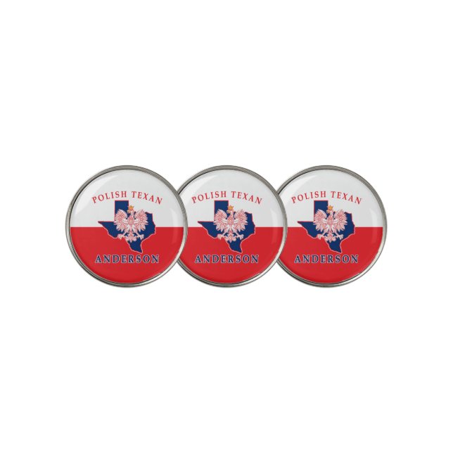 Anderson Polish Texan Golf Ball Marker (3 Up)