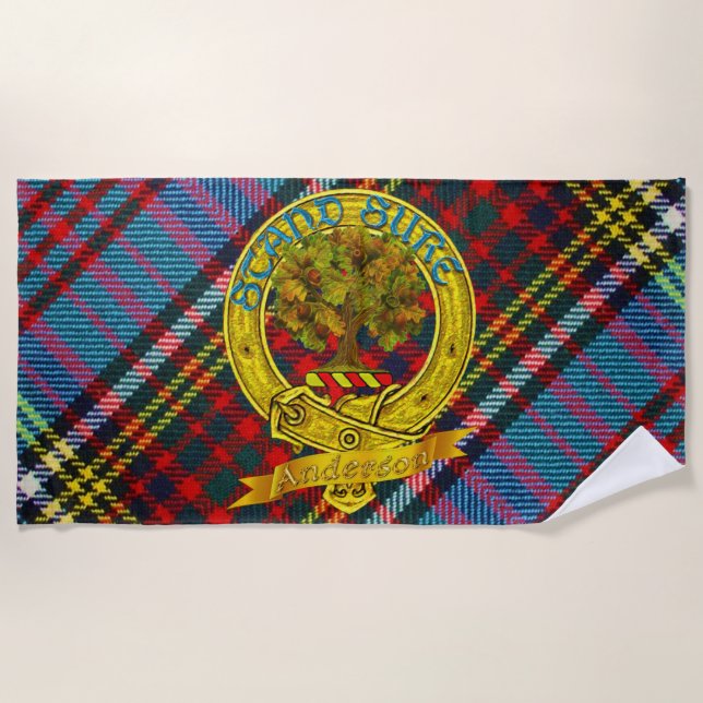 Anderson Tartan Beach Towel (Front)
