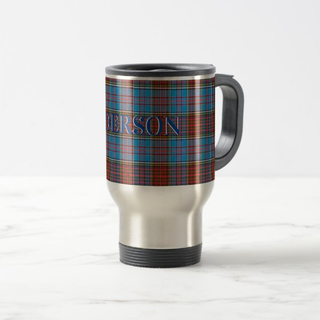  Anderson Tartan Clan Travel Mug (Front Right)