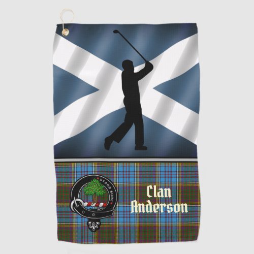 Anderson Tartan Golf Towel His