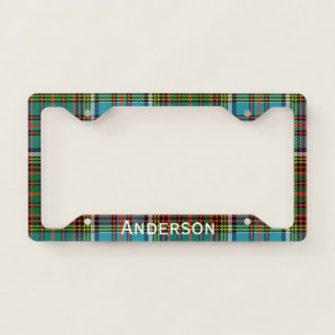 Anderson Tartan Plaid License Plate Frame