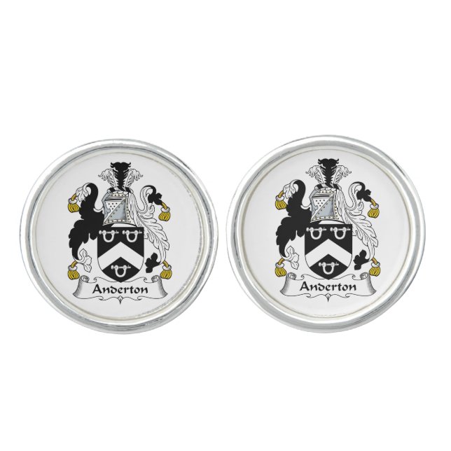 Anderton Family Crest Cufflinks (Front)