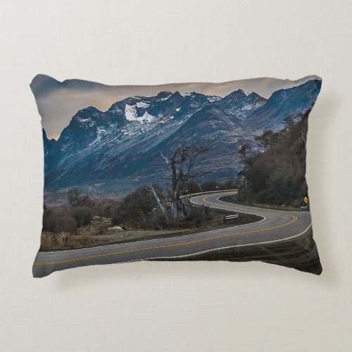 Andes Highway Tierra del Fuego Argentina Accent Pillow