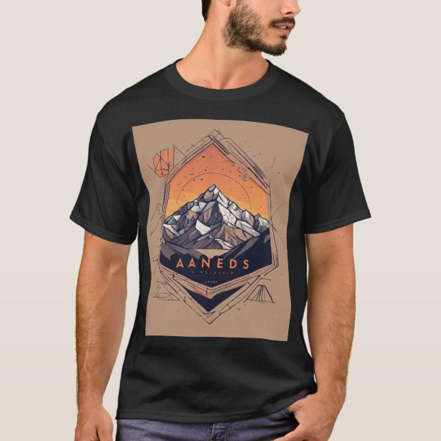 Andes Mons Women's T-shirt: Minimalist Geometric N T-Shirt (Front)