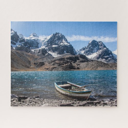 Andes Mountain Climbing Ice Peak _ Bolivia Trek Jigsaw Puzzle