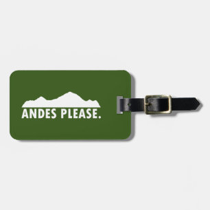 Andes Please Luggage Tag