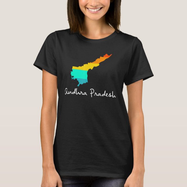 Andhra Pradesh, Proud Indian State Of Origin Appar T-Shirt (Front)