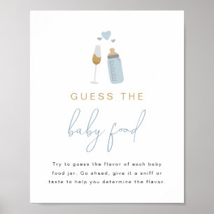 ANDI Blue Poppin' Bottles Guess The Baby Food Game Poster