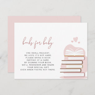 ANDI Dusty Rose Blush Pink Books for Baby Card