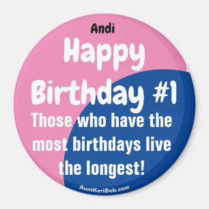 Andi Happy Birthday #1 Girl Magnet