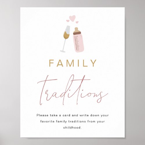 ANDI Pink Poppin Bottles Family Traditions Sign