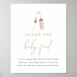 ANDI Pink Poppin' Bottles Guess The Baby Food Game Poster