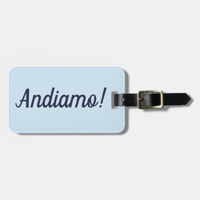 Andiamo Luggage Tag (Front Horizontal)