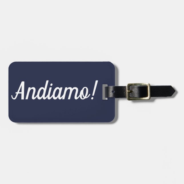 Andiamo Luggage Tag (Front Horizontal)