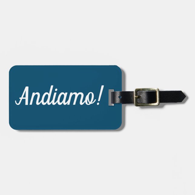 Andiamo Luggage Tag (Front Horizontal)