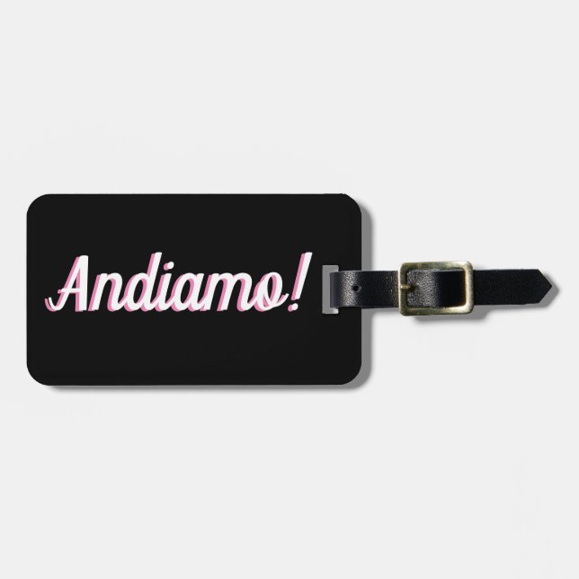 Andiamo Luggage Tag (Front Horizontal)