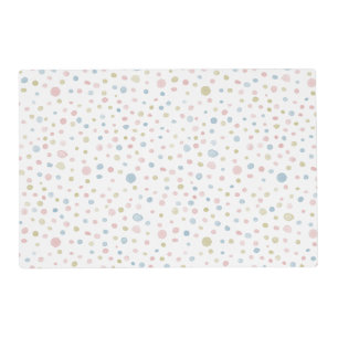 Andie Confetti Watercolor Dots Paper Placemats