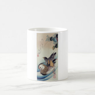 Ando Hiroshige Mandarin Ducks Color Woodcut Coffee Mug