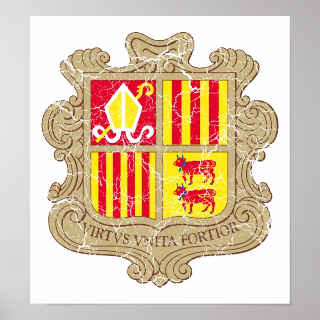 Andorra Coat Of Arms Poster (Front)